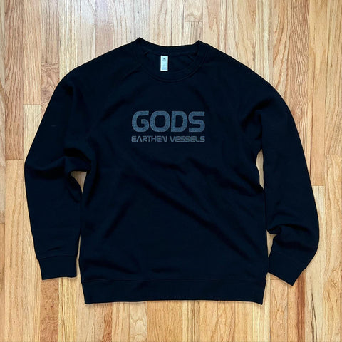 GEV: Laser Tag Crewneck (Black on Black)