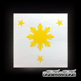 Decals: Sun and 3 Stars - Vinyl Decal